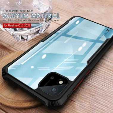 Case Realme C11 2021 Shockproof Premium Hard Casing realme c11 2021 - transparent