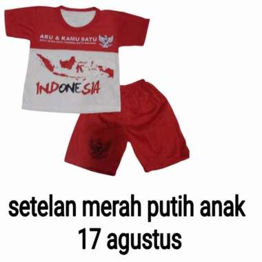 SETELAN ANAK ANAK MERAH PUTIH / BAJU MERAH PUTIH ANAK ANAK / SETELAN ANAK 17 AGUSTUSAN / BAJU ANAK 17 AGUSTUSAN / SETELAN ANAK MERAH PUTIH 2 tahun MERAH PUTIH