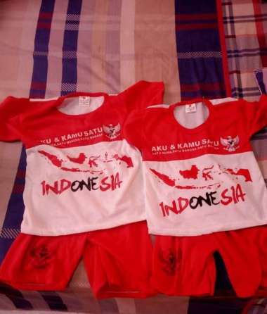 SETELAN ANAK ANAK MERAH PUTIH / BAJU MERAH PUTIH ANAK ANAK / SETELAN ANAK 17 AGUSTUSAN / BAJU ANAK 17 AGUSTUSAN / SETELAN ANAK MERAH PUTIH 3 tahun MERAH PUTIH