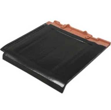 GENTENG KERAMIK KANMURI FULL FLAT SILK BLACK HITAM KILAP ORI KW1