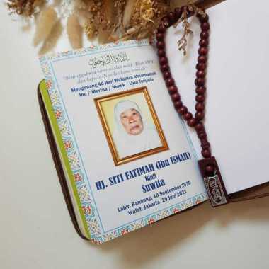 Tambahan Kartu Ucapan Custom / Sisipan Alquran Saku ucapan Terima Kasih Mengenang Tahlil Tasyakuran