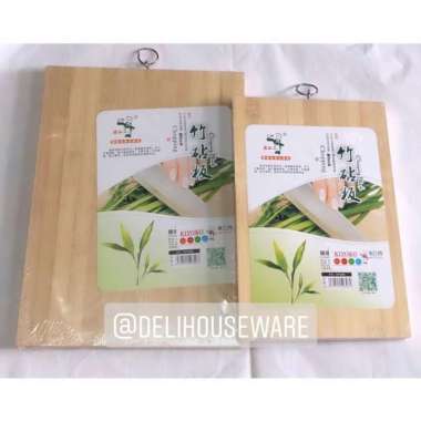 Talenan Segi Bambu Tebal Halus / Alas Pemotong Sayur / Telenan Dapur Large