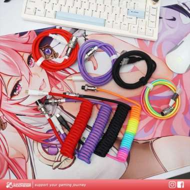 Noxelic Coiled Cable Type C - for Mechanical Keyboard