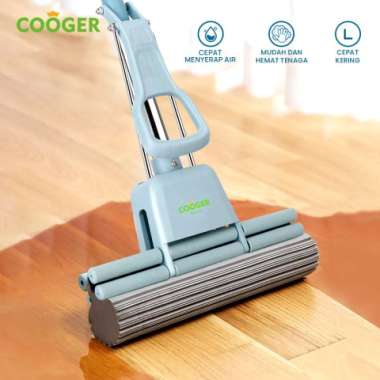 COOGER Alat Pel Lantai Spons Ultra Sponge Mop Pel Lantai Karet Super Biru warna