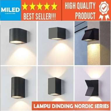 LAMPU HIAS DINDING MINIMALIS OUTDOOR WATERPROOF ANTI AIR INCLUDE LAMPU 84 1ARAH