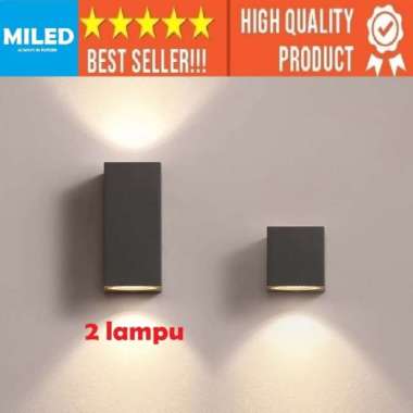 LAMPU HIAS DINDING MINIMALIS OUTDOOR WATERPROOF ANTI AIR INCLUDE LAMPU KOTAK 2ARAH