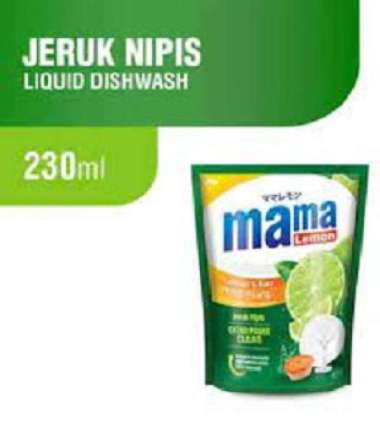 Promo Harga Mama Lemon Cairan Pencuci Piring Jeruk Nipis 230 ml - Blibli