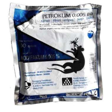 Petrokum 0.005 Bb Rodentisida Antikoagulan Racun Tikus 100 Gram
