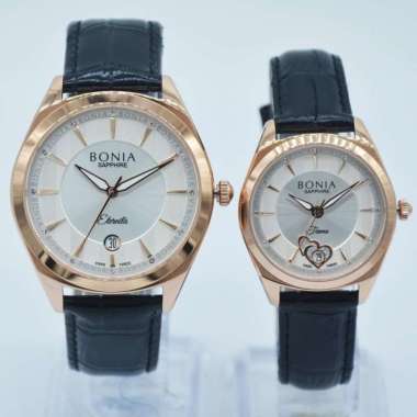 BONIA B10622-1512 - B10622-2512 - Jam Tangan Couple Kulit Original