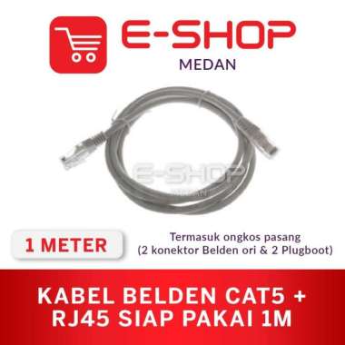 Kabel LAN BELDEN 1 METER / 1 M CAT 5E / CAT5E ORI SIAP PAKAI UTP