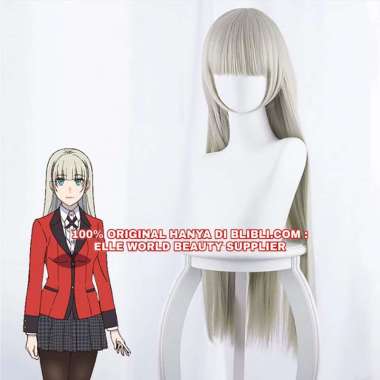 WIG RIRIKA MOMOBAMI KAKEGURUI ANIME COSPLAY WIG MOMOBAMI RIRIKA KAKEGURUI WIG CEWE CEWEK WANITA PANJ