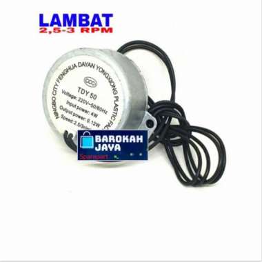 SYNCHRONOUS LAMBAT 2,5-3 RPM Rotary/Rotari Motor Dinamo Kipas Angin