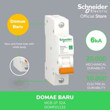 MCB SCHNEIDER DOMAE C32 NEW 1P / MCB SCHNEIDER C32 DOMAE NEW 1P SCHNEIDER ELECTRIC