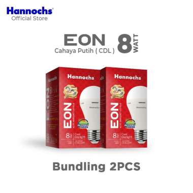 Hannochs Lampu Emergency LED AC/DC EON 8 Watt (2pcs) - Cahaya Putih