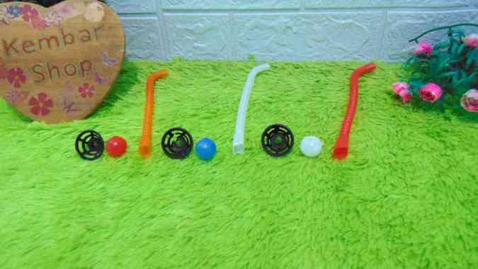 BOLA-UMBUL MURAH MERIAH! Mainan Bola Umbul Ecer Warna Warni Bola Umbul Pipa Tiup Bolanya Terbang Mai