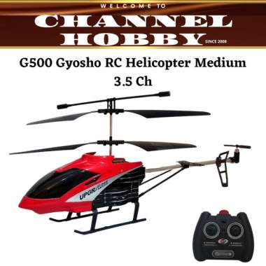 RC Helicopter Gyosho G500 3,5CH / Helikopter 4 Arah ukuran medium 35cm Multicolor