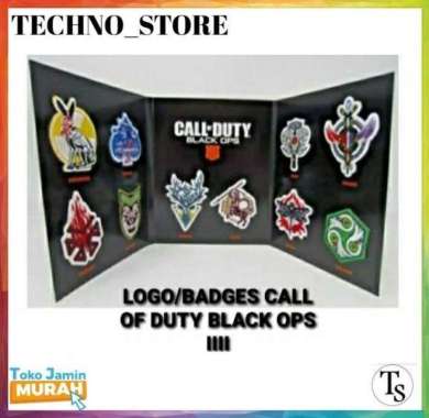 Spesial Badge PS4 Call Of Duty Black Ops 4 / Wappen Bordir Merchandise