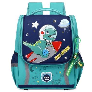 TAS RANSEL ANAK BALITA PAUD TK SEKOLAH COWOK CEWEK UNICORN DINOSAURUS Dino Green