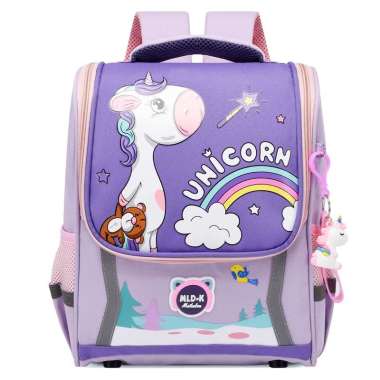 TAS RANSEL ANAK BALITA PAUD TK SEKOLAH COWOK CEWEK UNICORN DINOSAURUS Pony Full Ungu