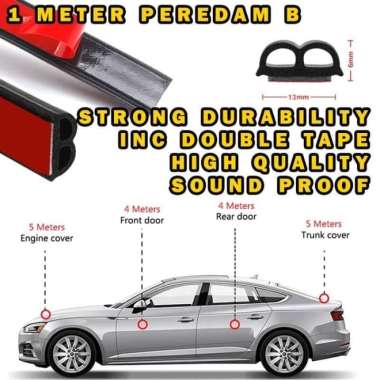 KARET PEREDAM SUARA PINTU MOBIL B PEREDAM SUARA ANGIN UNIVERSAL