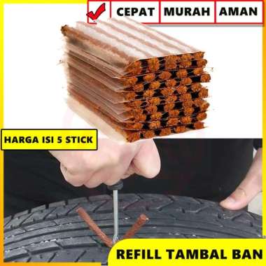 ISI ULANG ALAT TAMBAL BAN CACING KARET TUBELESS LEM TAMBAL BAN