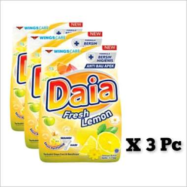 Promo Harga Daia Deterjen Bubuk Ekstrak Lemon 1800 gr - Blibli