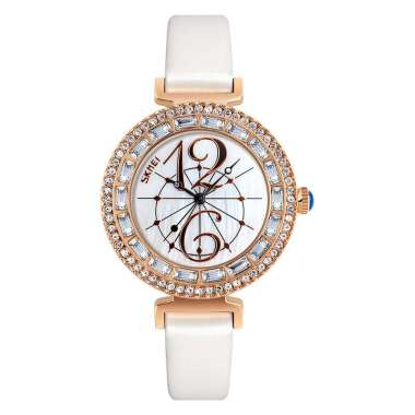 Jam Tangan Wanita Skmei 9158ONTM Original White Rosegold