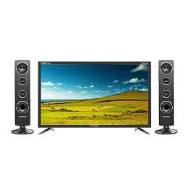 LED TV POLYTRON PLD 24T1850 + TOWER SPEAKER HD TV [24 inch / HDMI / USB MOVIE]
