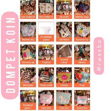 DOMPET KOIN RUMAH WARNA brush line