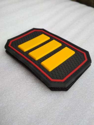 rubbe patch rubber pangkat garis 3 list merah