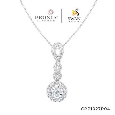 Liontin Berlian CPP1027P04 - Peonia By Swan Jewellery