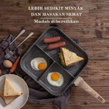 PANCI CAROTE WOODY ESSENTIAL GRILLPAN GRILL PAN 3IN1 3 IN 1 28CM 28 CM