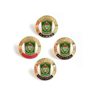Pin Bros Humas Lencana Humas Lumajang Bulat Murah Mulyocreative