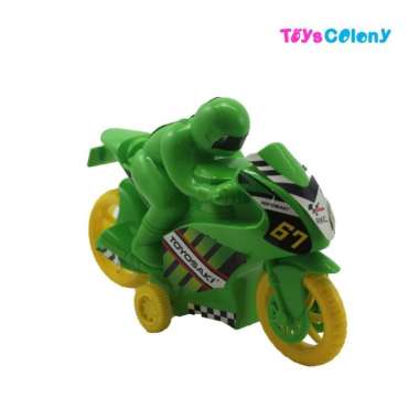 MAINAN MOTOR MOTO GP FRICTION RKC06006-1 Hijau Ban Kunin