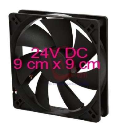 Fan Casing Brushless Hitam Kipas 9 cm DC 24V