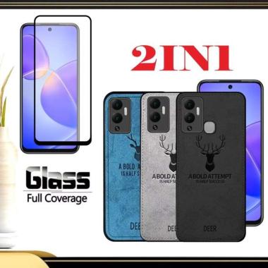 PROMO Case INFINIX HOT 12 PLAY , HOT 12 PLAY NFC Softcase Deer Bermotif jeans New Casing INFINIX HOT