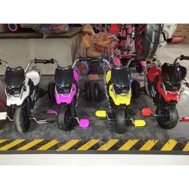 M888A MOTOR MAINAN SEPEDA ANAK RODA TIGA GOES M 888A PMB PUTIH