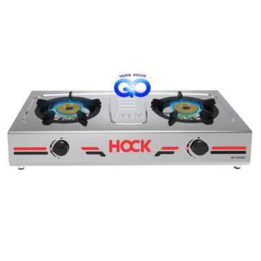 Hock HP-200EG Kompor Gas 2 Tungku Elegant Gold Stainless