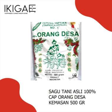 SAGU TANI / TEPUNG TAPIOKA CAP ORANG DESA ASLI 100% KEMASAN 500GR -