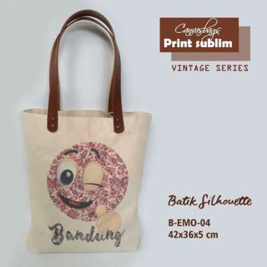 Dewani Totebag B-EMO 04 Tas Kanvas Wanita Seri Bandung Emo