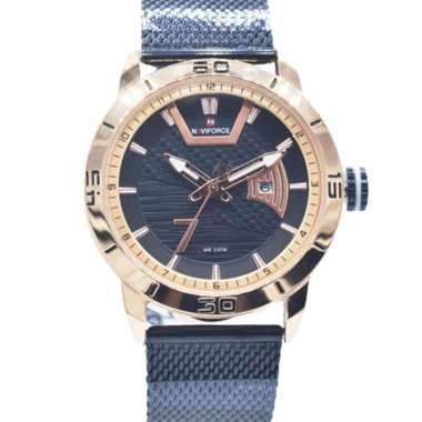 JAM TANGAN NAVIFORCE 9155 M2 JAM NAVIFORCE ORIGINAL 9155 LA - STAINLESS STEEL BLUE JAM TANGAN NAVYFO