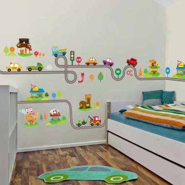 Wall Stiker Dinding Rumah 11 Motif Kartun / Wallpaper / Sticker Dinding / Pengukur Tinggi Badan / Uk