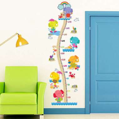 Wall Stiker Dinding Rumah 11 Motif Kartun / Wallpaper / Sticker Dinding / Pengukur Tinggi Badan / Uk