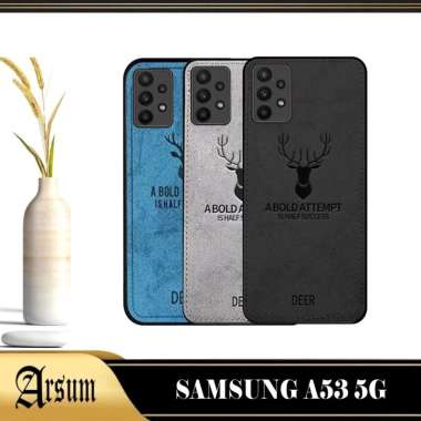 PROMO Case SAMSUNG A53 5G Softcase Deer Bermotif jeans New Casing SAMSUNG A53 5G SAM A53 5G BIRU