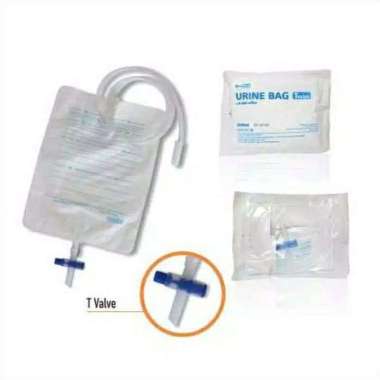 OneMed Urine Bag 2 Liter T-Valve / Penampung Urin / Kantong Urin Kateter / Chateter / Prostat