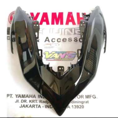 Cover Front /Dasi Besar New Aerox 155 Connected hitam Original