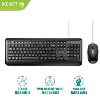 Robot KM2600 Keyboard Mouse Set Combo Budle Wired USB