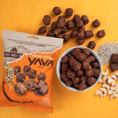 YAVA Krispi Puffs Cacao ( Snack Vegan Camilan Sehat ) 35g