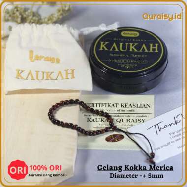 Gelang Kokka Santri Merica kpl untuk Kesehatan Garansi Asli Gelang Pria Wanita Terompah Coklat