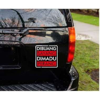 Stiker Dibuang Sayang Kata Kalimat Tulisan Lucu Humor Truk Mobil Kaca Hitam